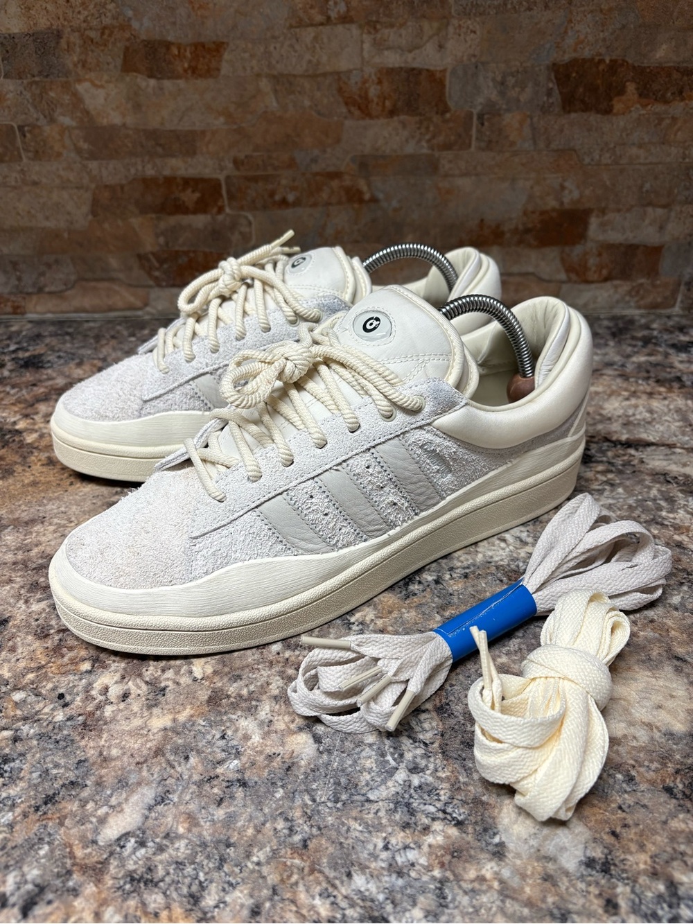 adidas x Bad Bunny Campus Light Low Cloud White FZ5823 Size 9.5